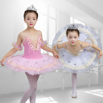  Childrens tutu performance costume Little Swan dance tutu puffy yarn skirt suspender girls ballet performance costume