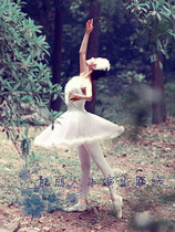Ballet suit Adult ballet gauze dress performance suit Black and white swan dance dress feather ballet photo suit