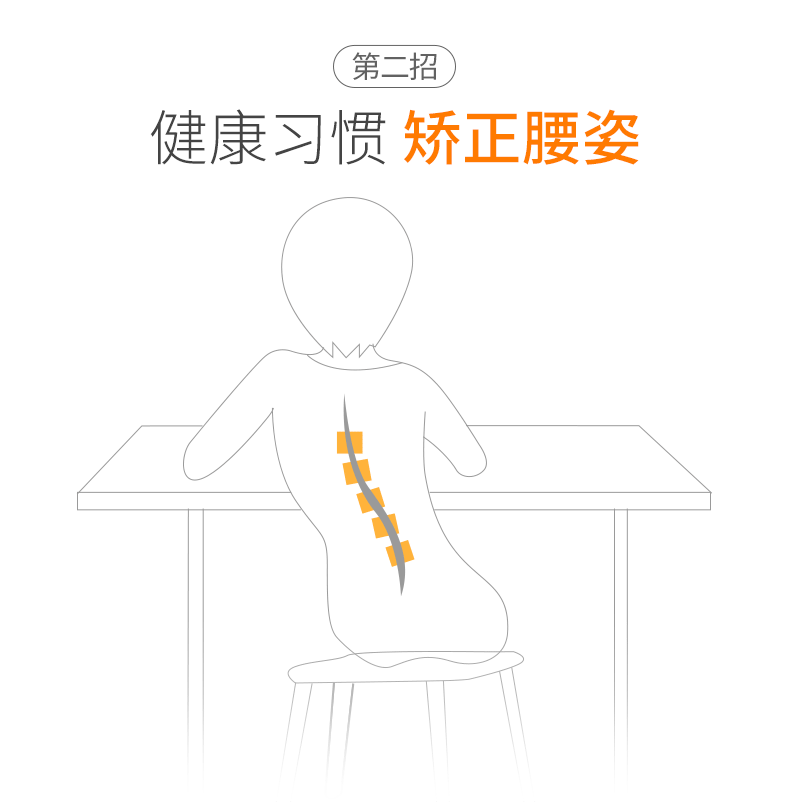 优合康 腰椎牵引器 磁石自发热护腰带 图6