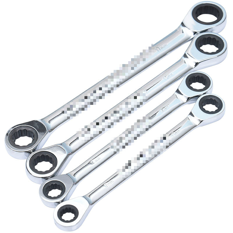 Double-headed ratchet wrench Labor-saving and fast dual-use plum blossom opening wrench Car insurance auto repair repair hardware tools