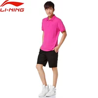 Giải phóng mặt bằng Li Ning Áo thun ngắn tay cho nam Thể thao Cuộc sống thoải mái thoáng khí Nam giới Sinh viên giản dị Áo sơ mi POLO - Áo polo thể thao áo thun polo nữ