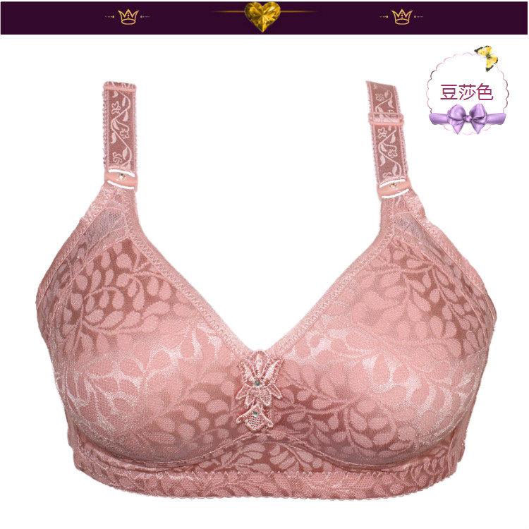 Chị béo XL trung niên mẹ đồ lót mỏng cúp ngực lớn không có vòng thép nữ corset lớn shop Bra cao cấp