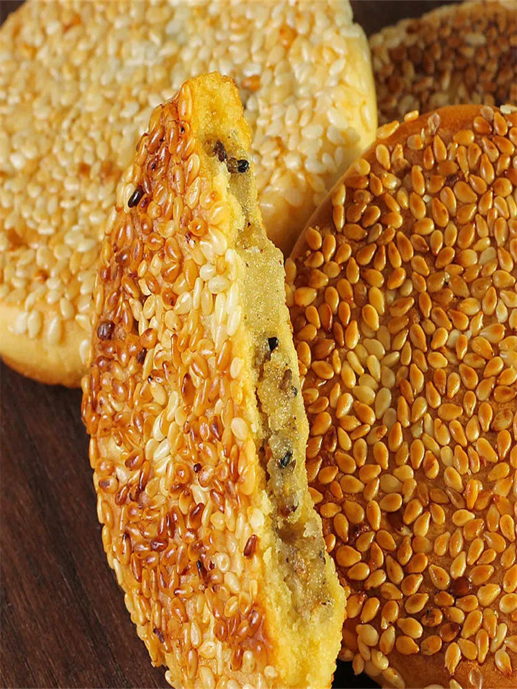 Mgx Sesame Cake, a Chongqing Specialty, Traditional Old-Fashioned Pastry, Popular Snack, Nutritious and Delicious Breakfast Food