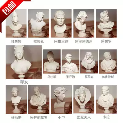 Resin small plaster figure 5-8cm mini figure model David ornaments art teaching aids painting sketch head