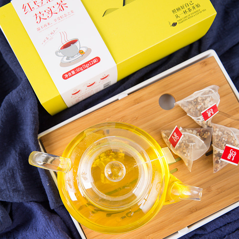 (Buy 1 send 1) red bean pearl barley tea flower tea mix to raise raw tea for nourishing tea with tea and fruit