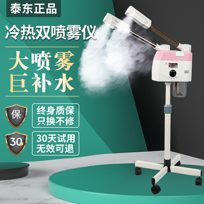 Hot and cold double spray face steamer nano spray machine detox beauty instrument beauty salon home facial moisturizing face steamer