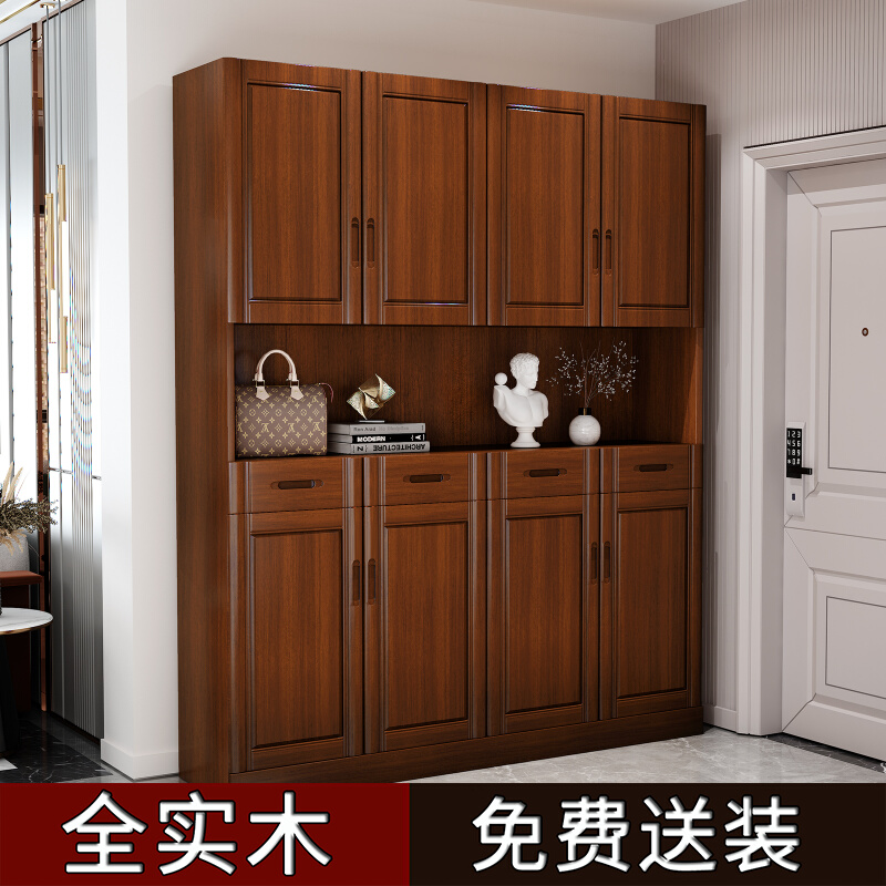 Full Solid Wood Oak Bookcase Bookcase Bookcase Bookcase Modern Brief Chinese Floor Portfolio Office Cabinet Containing