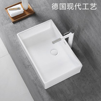 Simple thin edge table basin Rectangular hotel wash basin Bathroom wash basin basin Art basin Ceramic basin