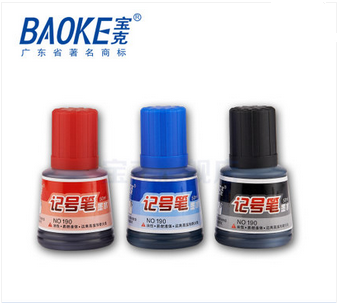 POCO 190 Marker Pen 36ml Oily Kiwi Marker pen Ink Refill Liquid black red blue 12 bottles boxed