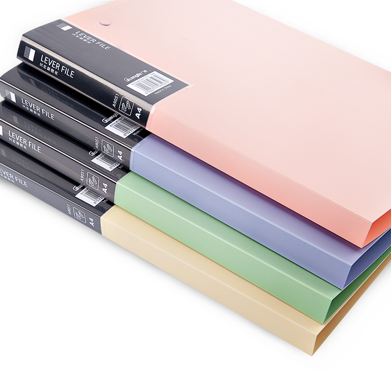 Guangbo A4 PP single strong folder office learning folder finishing Folder file book book A9051