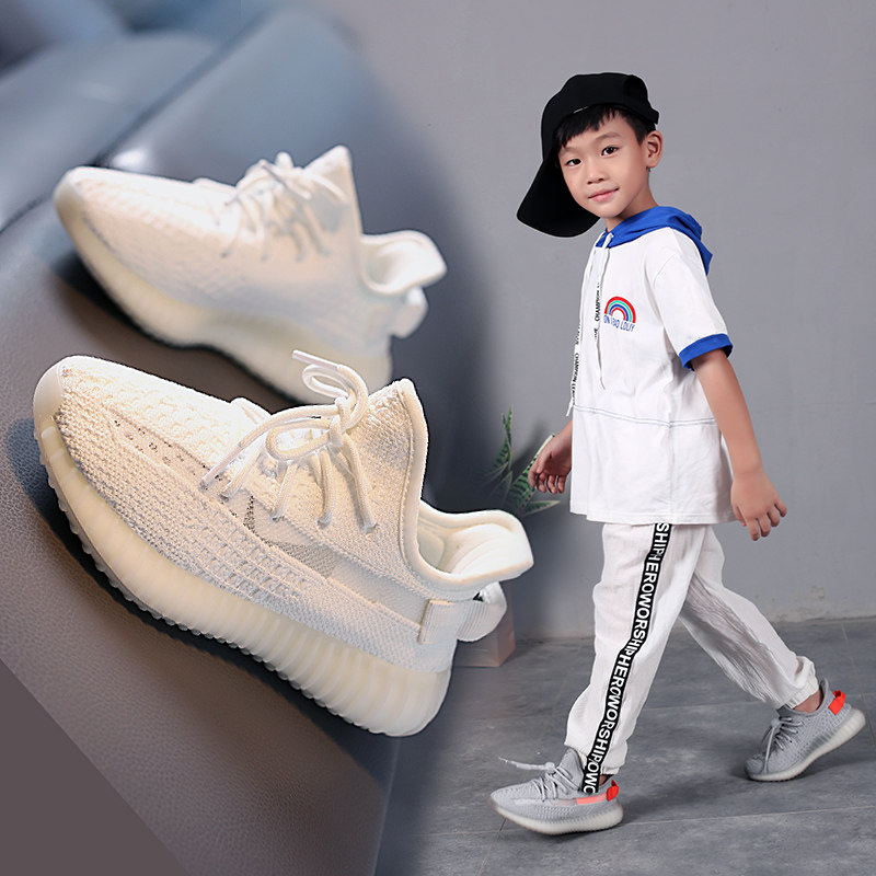Next Kiss children sneakers 2022 spring summer boy thin net face breathable shoes girl coconut small white shoes