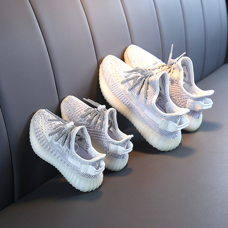 Next Kiss Coconut Shoes Children 2022 Summer New Girl Thin Net Face Sneakers Boy Breathable Little White Shoes