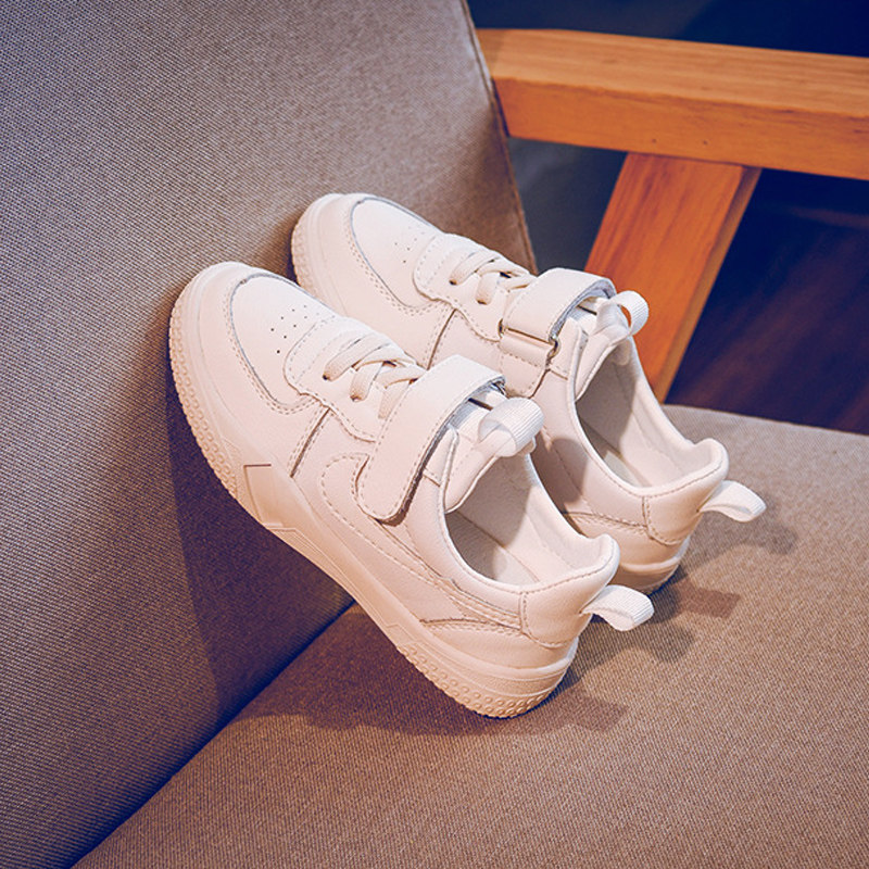 Next Kiss children sneakers 2022 spring autumn boys casual genuine leather shoes breathable girls Soft bottom small white shoes