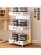 School Bag Storage Rack, Household Multi-Layer Under-Desk Bookshelf, Sliding Cabinet for Books and Snacks, Storage Rack, Movable Trolley