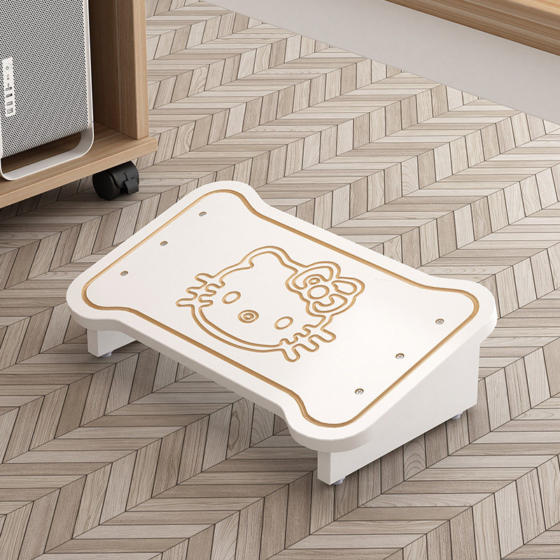 Office desk under the footstool pad bench artifact children piano feet stepping on the footrest net red put legs on the pedals