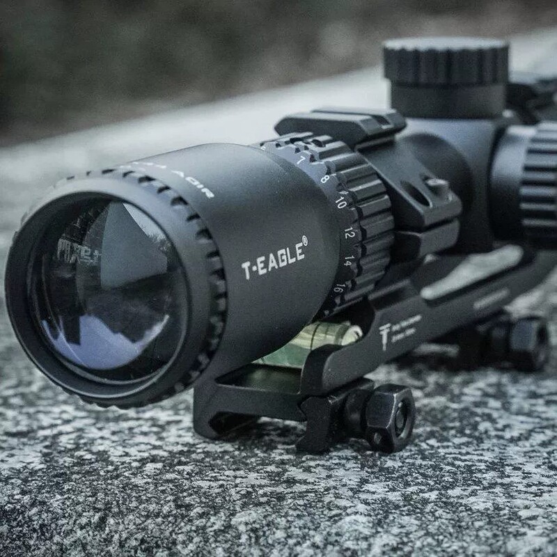 Tuying High-Definition Long-Range Shock-Resistant 8X Aiming Scope Metal Cross Telescope Eox4-16X3 Lens 9 Toy Slingshot