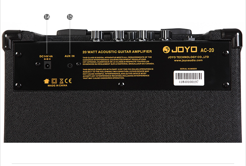 Authentic JOYO Zhuo Le AC20 AC40 dân gian acoustic guitar điện hộp đàn piano hát hát sạc loa - Loa loa loa sony xb43