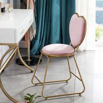  Modern and simple net celebrity girl makeup chair Princess bedroom dresser stool nail backrest ins Nordic chair