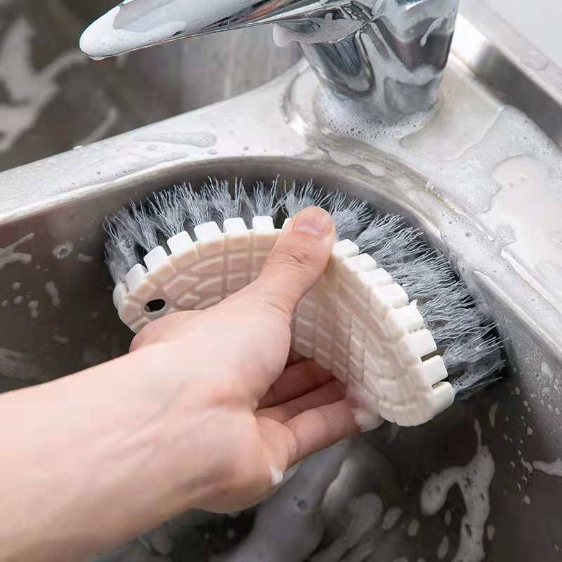 Bend dead angle clean brush bathroom bathroom bathtub brush sprinkling multi-function laundry floor brush