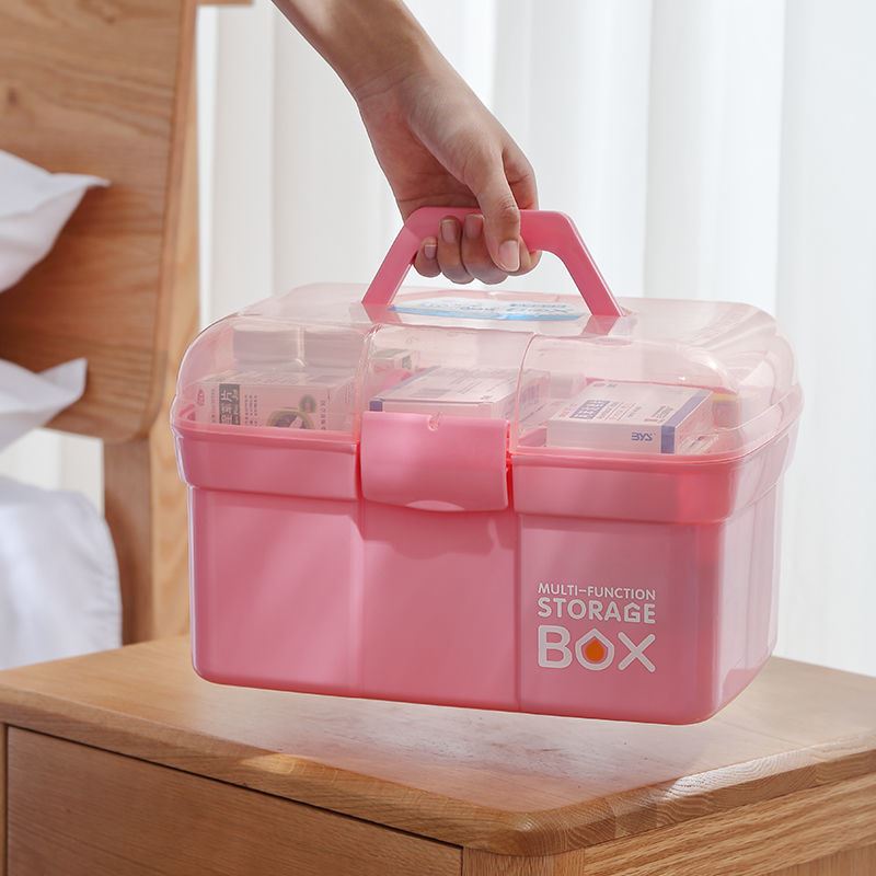 Children's drawing toolbox storage box medicine box multi-layer storage box home box beauty salon jewelry cosmetics