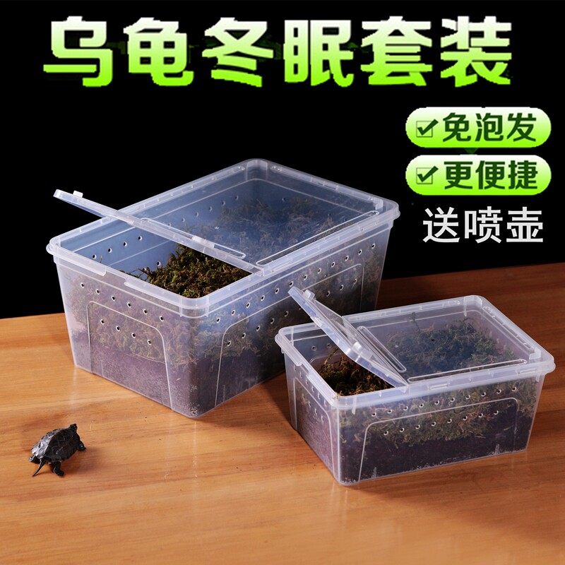 Turtle grass Turtle Brazilian tortoise winter sleeping supplies Coconut Rearing Box Climbing Spotting Box Corner Frog Cushion Material Sandy Soil Sand Special Earth Nest