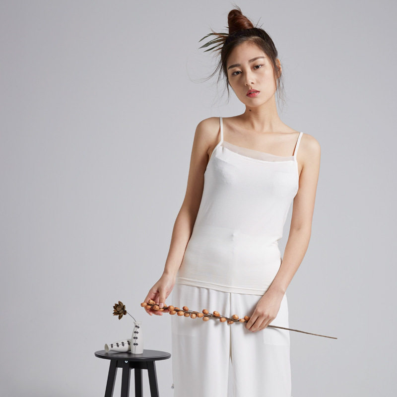 Chinese style women's clothing 2023 new summer Hanfu tea clothing Modal bottoming strap Modal all-match vest