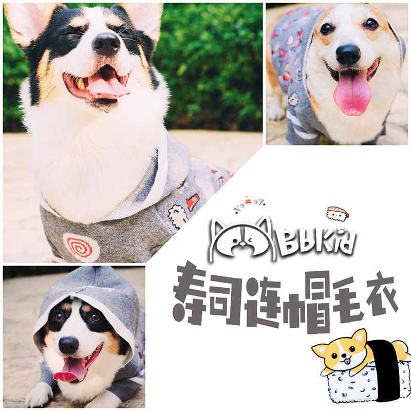 BC TV Sushi Sweater Pet Clothes Fat Dog Koki Fa Fighter Fighter Link