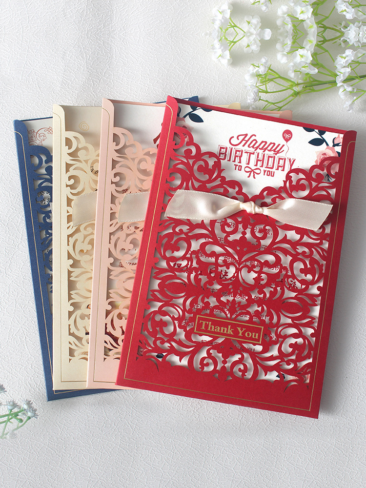 Company Employees Birthday Card Custom Thanksgiving Mid Autumn Festival Teachers Bless Customers Korea High End Creative Small Cards