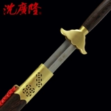 Медный меч Тай Чи в соответствии с высотой меч из нержавеющей стали Longquan Shen Shen Shen Guanglong Sword Standard Tai Chi Меч не открыт