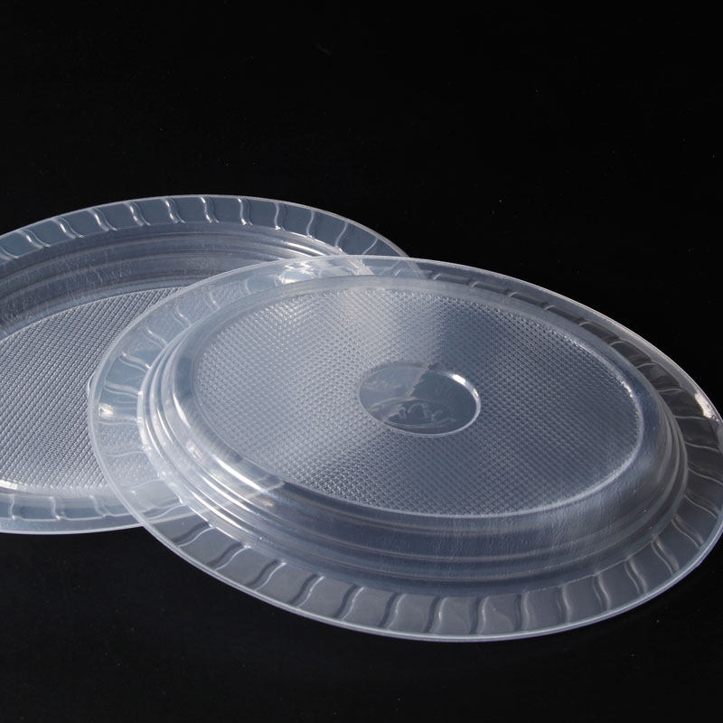 Disposable plate Plastic Plate Dish Wholesale Transparent Round Thickened Fruit Pan Oval Cool Dish Dinner Plate Dish