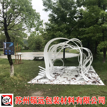 Tongji University Construction Festival PP hollow board building model material Wantong board Plastic board construction festival works
