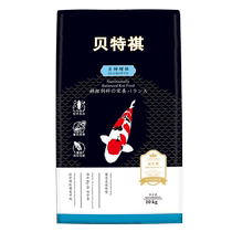 Bette Qi Large Bagged Brocade Carp Feed carp feed ornamental fish fish grain Yukon increased body color without muddy water 15KG