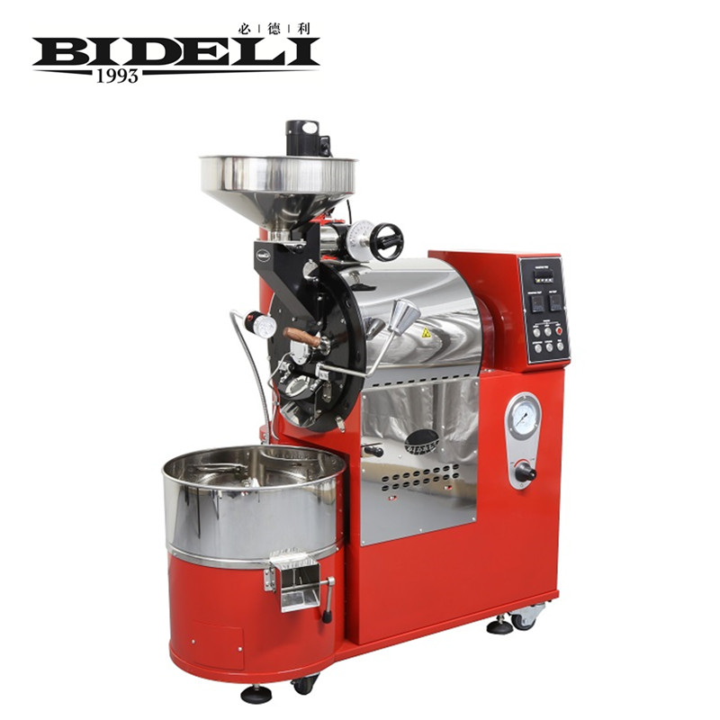 BIDLI 3kg Gas Coffee Roaster Hot Air Roaster Commercial Hot Selling BD-3WT Red Double Layer Inner Pot