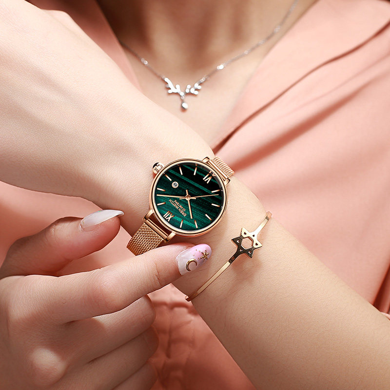 2022 new watch women's compact thin strap waterproof student women's watch simple temperament ladies brand ins style