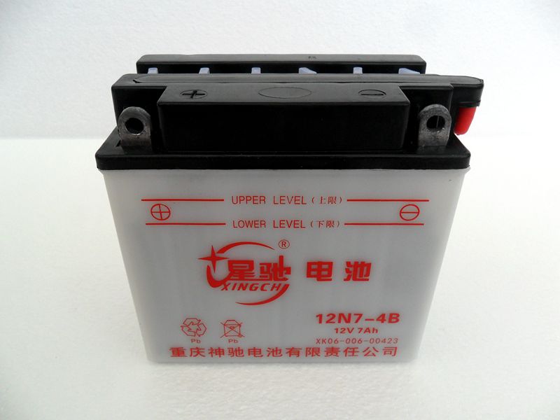 Grand Canal Motorcycle Qianjiang 125 Diamond Leopard 125 Men's Special Motorcycle Battery Motorcycle Battery 12VN7-4B