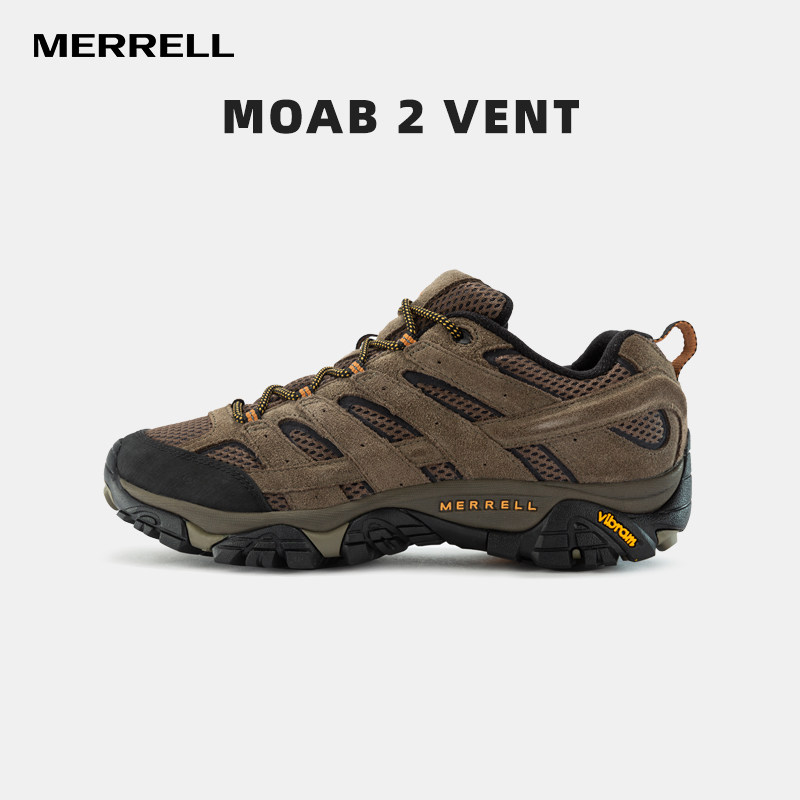 MERRELL Maile outdoor hiking shoes Male MOAB 2 Low Gang Classic anti-slip abrasion-proof and breathable climbing shoes
