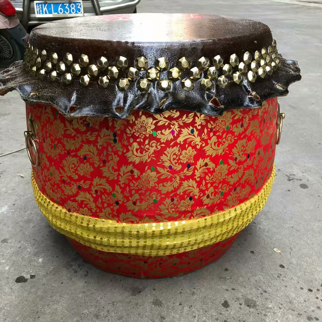 Three rows of nails Bull Leather Drum 18 Inch Wake Lion Invigorated Lion Drum Gong Drums of Foshan drums Adult Big Drum Dragon Boat Drum Drum 16