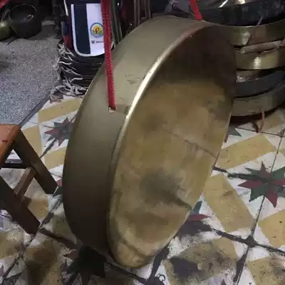 Brass gong Lion dance Lion wake lion gong Pony gong High edge gong Gong drum Musical instrument Foshan Lion drum Taoism Taoism