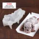 Net cát đỏ chó mousse khuôn nướng nhỏ sữa chó sô cô la kem kem con chó 3d bẩn bẩn bánh chó - Tự làm khuôn nướng khuôn làm bánh hình thú