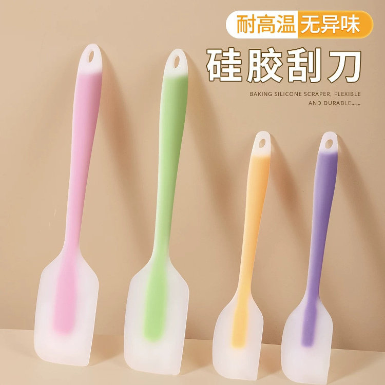 硅胶刮刀耐高温铲子一体式刮板蛋糕奶油抹刀搅拌刀食品级烘焙工具