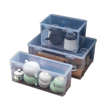 Coupe Contenant Shelve Tea Set Containing Box Covered With Tea Cup Home Transparent Glass Cups Desktop Dust Resistant