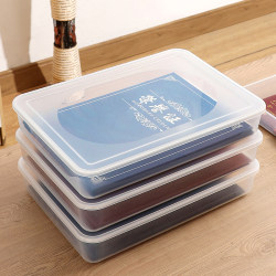 Certificate storage box A4 transparent important documents file box honor certificate family Certificate document finishing box