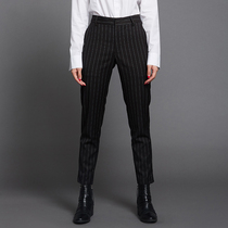  As soon as possible SHAPE Wang Xiao private clothes spring and summer striped trousers female vertical stripes slim slim all-match straight cropped pants