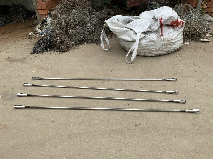 Glass Canopy Rain Canopy Curtain Wall 304 Stainless Steel Accessories Pull Lock Branch Extension Rod Embedded Base Key Lock Pull Rod 16mm