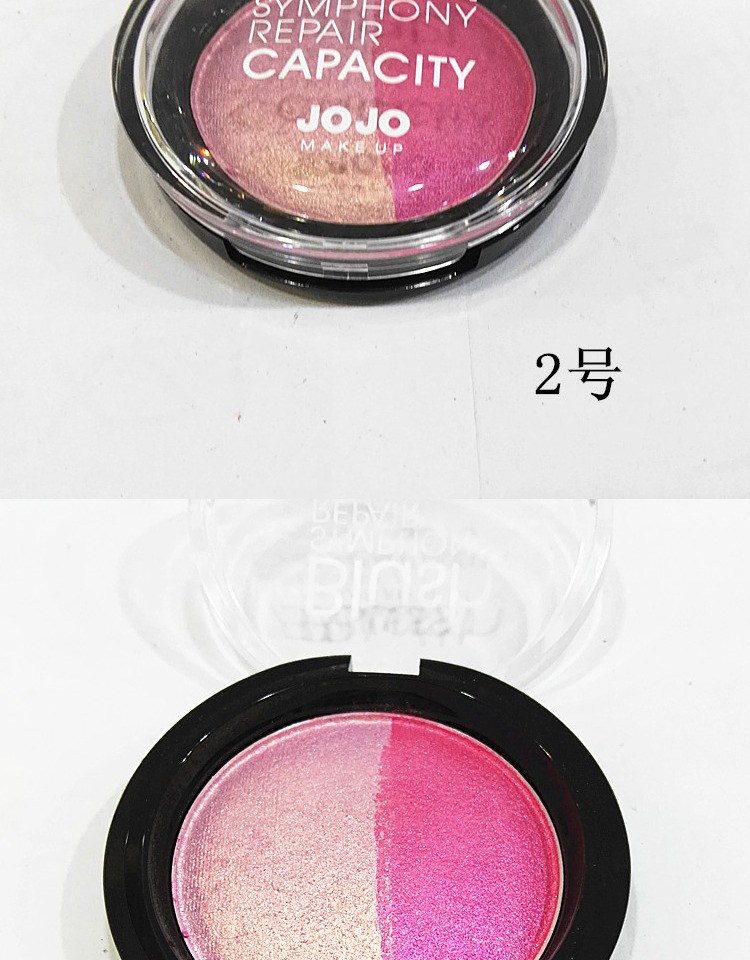 2 hộp 61,6 nhân dân tệ JOJO bột nở ngọc trai hai màu phấn má hồng tự nhiên - Blush / Cochineal bảng má 3ce