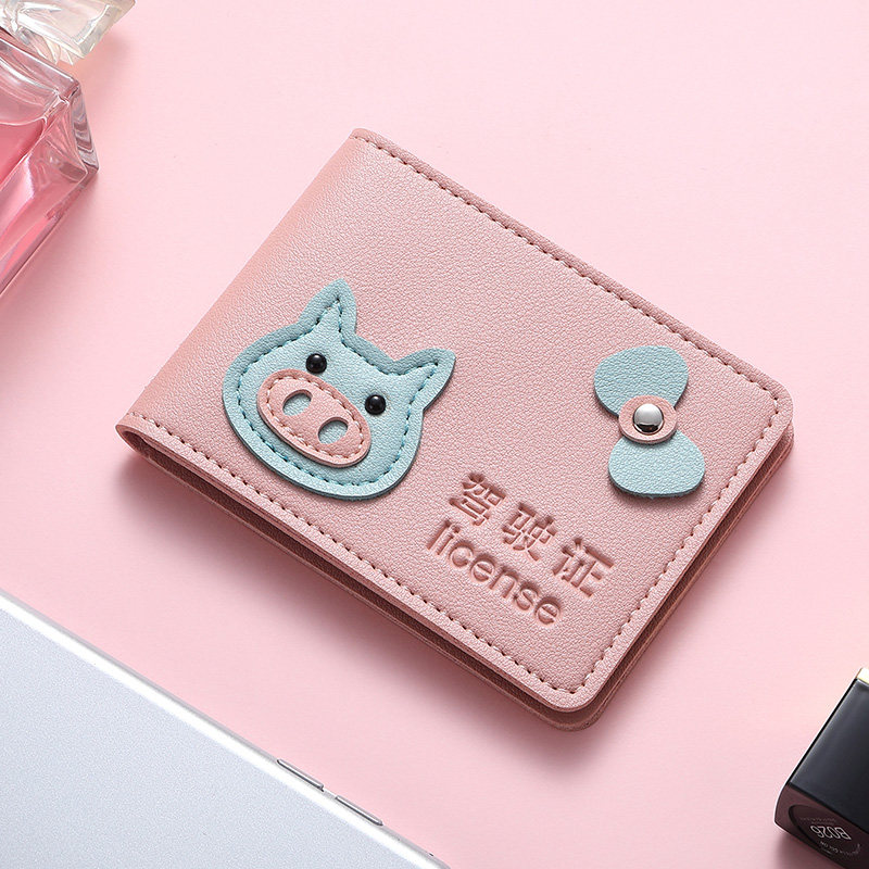 Driving license cover creative driving license protective cover men and women personality leather case card bag cartoon cute motor vehicle driving license cover