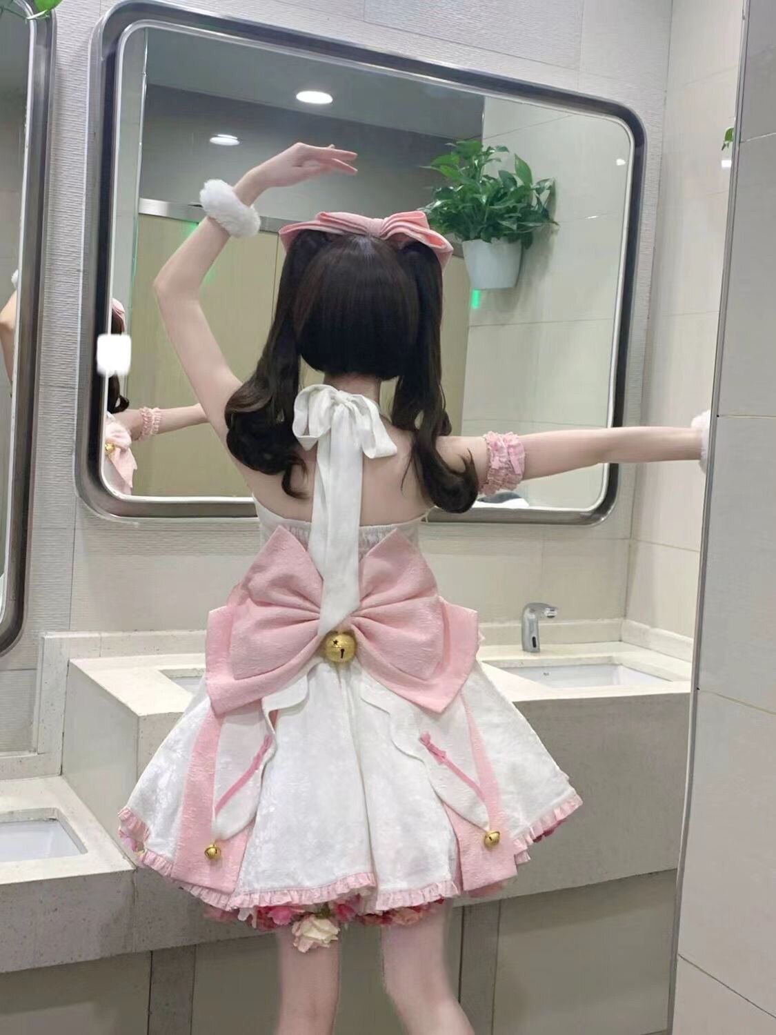 Vestidos De Lolita Con Lazo Para Niños, Niñas, De Manga Larga Con Volantes, De Princesa
