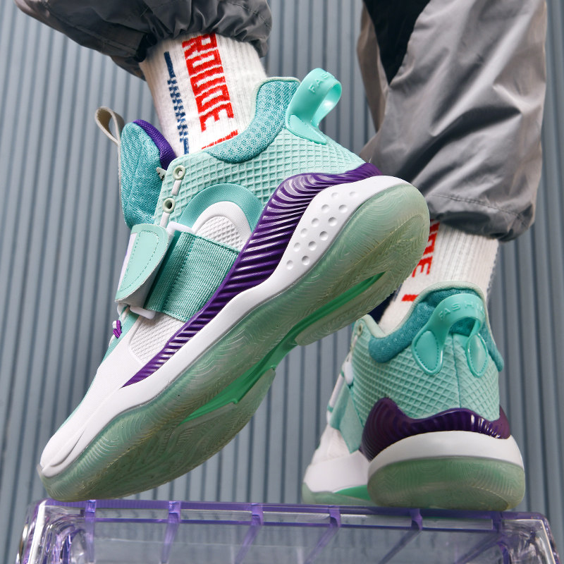 Water Flowers 3 Generations Real Combat Basket Sneakers Boys Shoes Students Spring Summer Net Face Breathable Low Help Sneakers Thompson KT sneakers