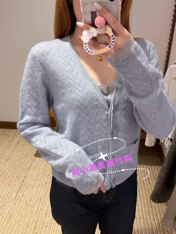 [Clearance] Jing Xiaoguai's American Purchasing Agent Tory Burch Knit Camisole 176312 Cardigan 176556