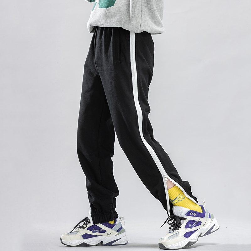Autumn and Winter Thick Children's Fleece-Lined Basketball Performance Sports Pants, Student Skating Full-Zip Quick-Dry Jogger Sweatpants